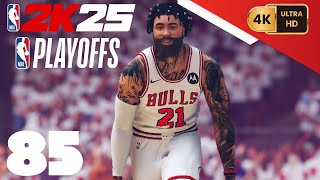 NBA 2K25 =My Career= [PC] (4K) EP85 {Playoffs: East Semis} Game 1 {Pacers @ Bulls}