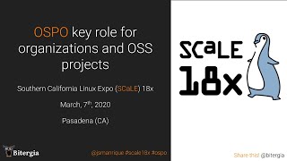 OSPO as key role for organizations - Scale18x