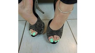 Very impressive and classy collection of party wear high heel sandals for ladies #newheels #heels.