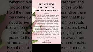 PRAYER FOR PROTECTION FOR MY CHILDREN || Prayer || Karizma Gospel ||