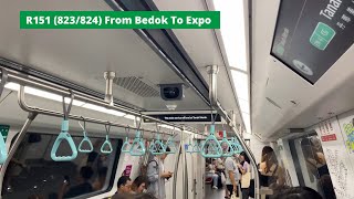 [Through Service][SMRT] R151 (823/824) from Bedok to Expo