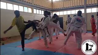 Taekwondo joint training ~ DCI Police pavilion