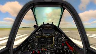 DCS - P-51D - Crosswind takeoff w/ live commentary