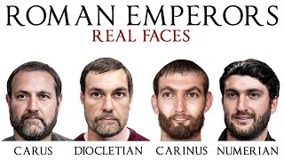 Roman Emperors-Carus-Numerian-Carinus-Diocletian-Ancient Rome-Real Faces