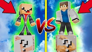 ХУДОЙ ЛАКИ БЛОК VS КАЧОК ЛАКИ БЛОК! НУБ ПРОТИВ ПРО! ВЫЖИТЬ НА 1 БЛОКЕ! MINECRAFT БИТВА ЯРИК КЕНТ