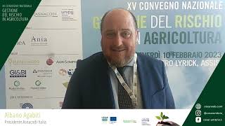 XV Convegno nazionale gestione del rischio in agricoltura, intervista ad Albano Agabiti