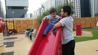 Slide at the park in Abu Dhabi