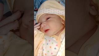 Newborn baby just after birth c section delivery #viralvideo #shortvideo #fashortnewborn