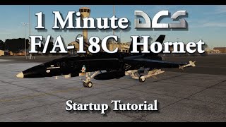 1 Minute DCS - F/A-18C Hornet - Startup Tutorial