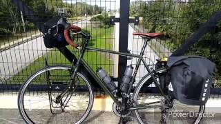 Fuji Touring bicycle and Fuji 650 Ace, Arkel Orca panniers New year's bicycle tour.