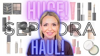 HUGE Sephora Haul & Try On! 🔥NEW🔥 Dior Lipstick, MUFE HDSkinGlow, YSL, Estee Lauder, Lancome, ABH..💗