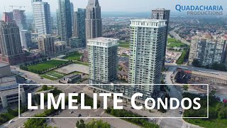 Limelite Condos - 365 Prince of Wales Dr & 360 Square One Dr, Mississauga, ON L5B 0G7 | 4K drone