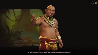 Civilization 6 Jayavarman VII of Khmer Declare War Cutscene