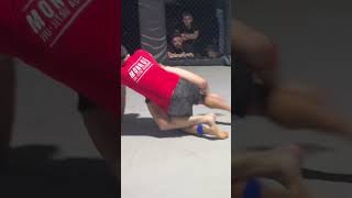 Hip bump sweep. Nogi Jiujitsu Superfight