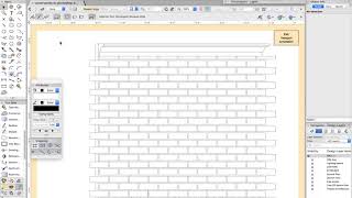 Vectorworks - adding 2D texture to the wall - part 4