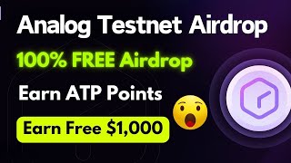 Earn Free 2000₹ - 10000₹ in tamil | Analog Testnet Airdrop in Tamil #cryptoshalu #Cryptotamil #blum