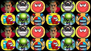 Scary Teacher 3d, Scary Juan, Red Ball 4, Zombie Tsunami, We're Impostors Kill together google games