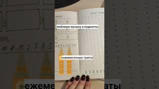 Идеи для Bullet Journal📋 трекеры и списки #shorts