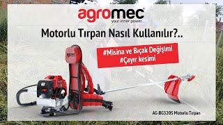 Motorlu Tırpan Nasıl Kullanılır, Sırt Tırpanı Ot Biçme, Bıçak Nasıl Takılır