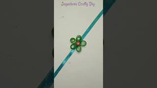 How To Make Paper Quilling Rakhi At Home Easy | How To Make Diy Rakhi Easy #shorts #youtubeshorts