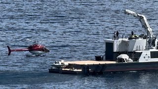 Helicopter take-off & Landing on BAD COMPANY SUPPORT Superyacht  • Damen Yachting