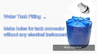 Water tank fittings DIY