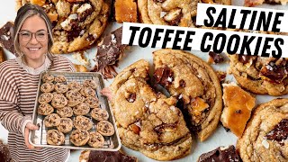 Brown Butter Toffee Cookies (Christmas Crack Cookies)