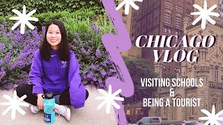 chicago vlog (touring northwestern, uchicago, and saic)