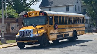 Driving in a 2023 ICCE School Bus W/ Cummins B6.7L engine Afternoon Ride 157