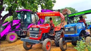 JCB 3dx Backhoe Loading Mud in Mahindra 475 JCB Paipline khudai work video #jcb #jcbvideo #farming