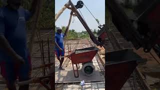 Roof concrete work #shorts #construction