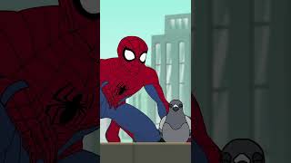 🐦Spider-Man talks to a pigeon