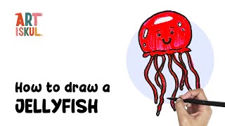 How to Draw a Jellyfish | Simple and Easy Drawing Tutorial For Beginners