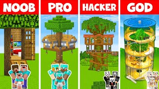 Minecraft NOOB vs PRO: FAMILY TREE HOUSE BUILD CHALLENGE