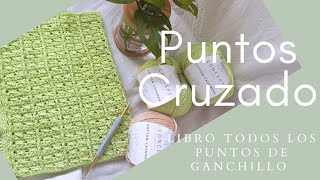 Te enseño a tejer la puntada PUNTOS CRUZADOS  a crochet/palillos/ gancho/ fácil