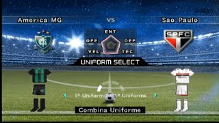 CAMPEONATO BRASILEIRO SÉRIE A - RODADA #28 AMÉRICA MG X SÃO PAULO - BOMBA PATCH 2024 - GAMEPLAY PS2