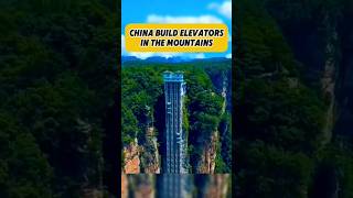 Transparent Elevator in the Heart of the Chinese Mountains #factsdaily #factshorts #uniqueshorts