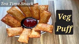 197. Veg Aloo Puff | Crispy Aloo Puff Recipe | Tea Time Snack | आलू पफ रेसिपी