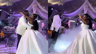 When the dance floor gets hot!Bride groom dance performance/african wedding #bride and #groom #dance