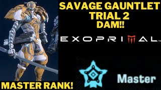 EXOPRIMAL MASTER RANK SAVAGE GAUNTLET TRIAL 2!! | #exoprimal #capcom #gamepass