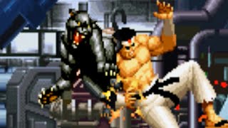 Black Panther Pet Help Rugal During Fight KOF 95 Level 8