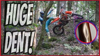 Dirt Bike Hill Climb Fail Ruined His Fork Tube!!