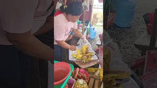 Pineapple at the marketplace. Island Samal, Philippines.