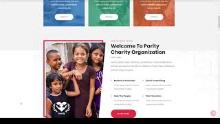 Parity - Charity NonProfit HTML Template charity environment