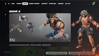 SKLEP FORTNITE 3.07.2024 *NOWY SKIN BROŃ X, BRYZGORELLA, GWIEZDNA FLARA, SZYBKA PIŁKA*