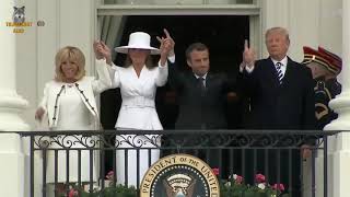 satanic hand symbol from macron