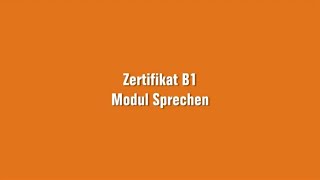 German B1 sprechen practice | German B1 conversation practice | German B1 speaking practice | Part 1