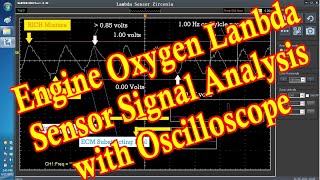 Engine Oxygen Lanbda Sensor Signal Analysis with Oscilloscope