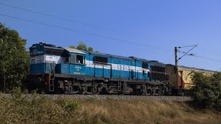 [4k] 5in1 Diesel MPS Actions at Rural outskirts of Udupi! Guess the trains!