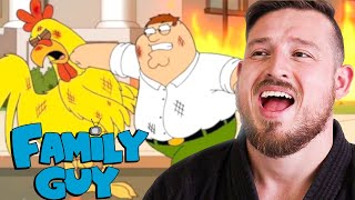 Karate Teacher Reacts to Family Guy Fight Scenes